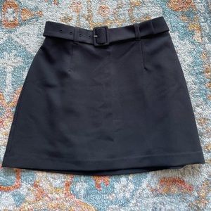 Black Abercrombie & Fitch Belted Skort